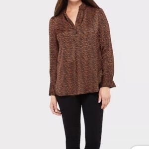 DAVID LERNER X EVEREVE Bombay Stripes Blouse Small